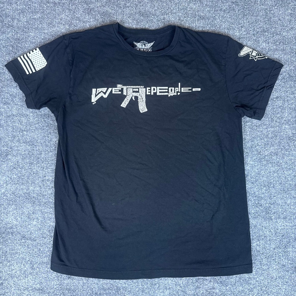 We The People Holsters T Shirt Mens Large Black Graphic Tee American Made